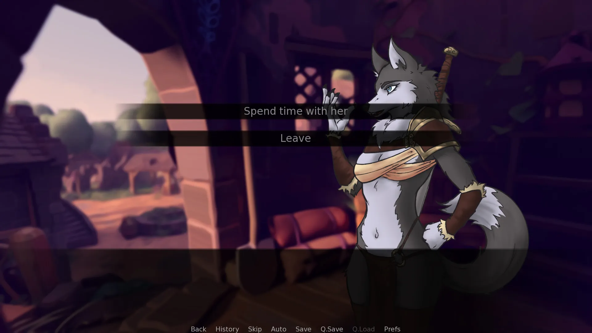 Wolfpack Harem Dating Game gameplay screenshot 1 (Ren'Py adult game) by CouldNotParseLine – free download