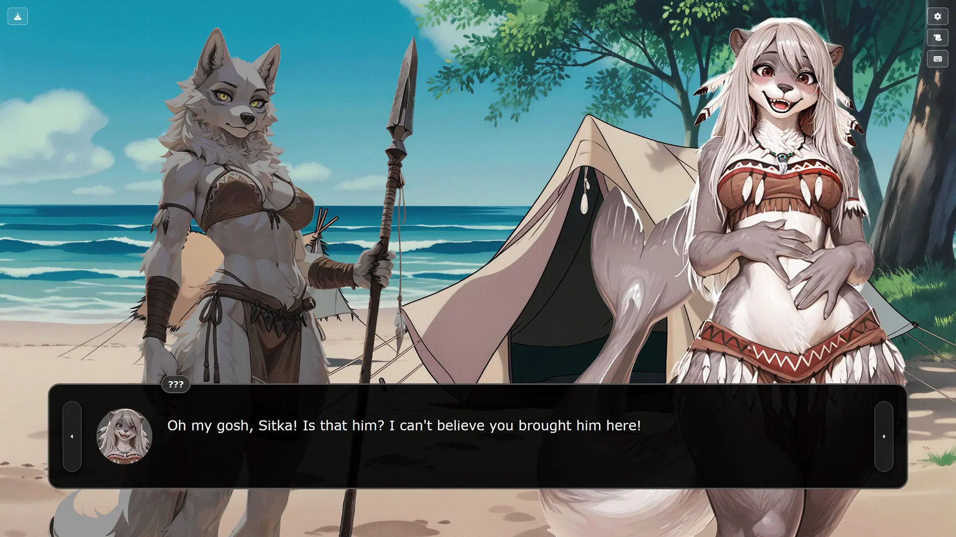 The Quiet Song of Plants – A Furry Amazonian Adventure gameplay screenshot 6 (HTML adult game) by Quiet Volcano Games – free download