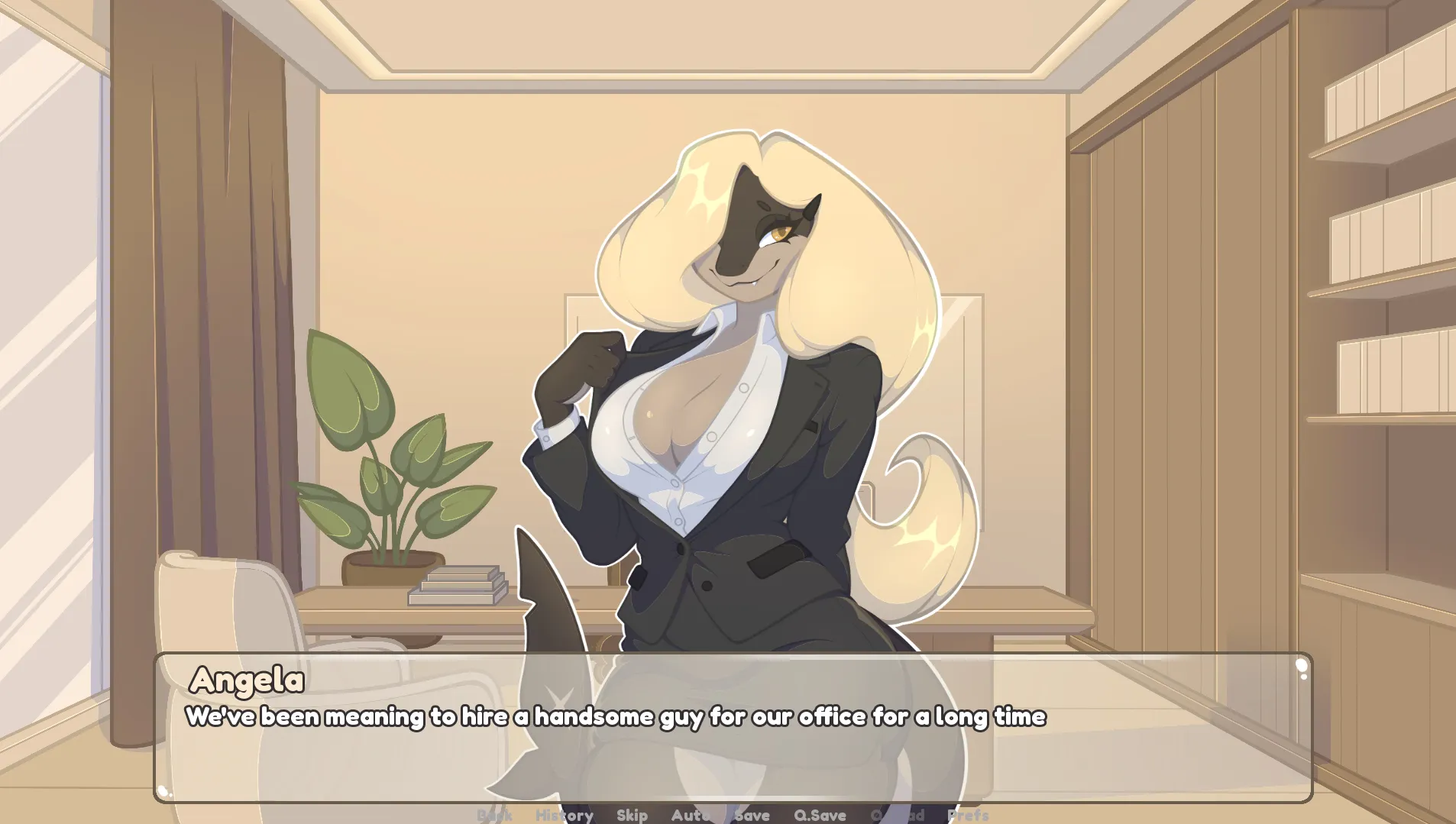 Office Routine gameplay screenshot 1 (Ren'Py adult game) by furmirui – free download
