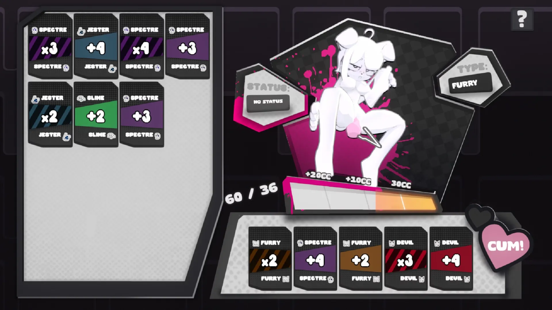 CARDnal Desires gameplay screenshot 3 (Godot adult game) by GameBene – free download