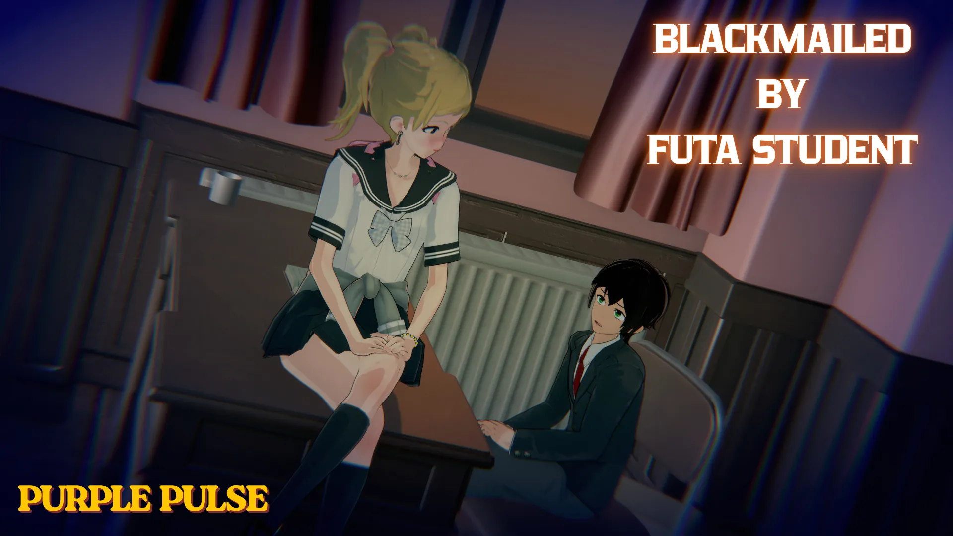 Blackmailed By Futa Student gameplay screenshot 4 (Ren'Py adult game) by Purple Pulse – free download