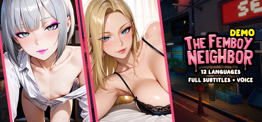 The Femboy Neighbor gameplay screenshot 4 (Ren'Py adult game) by DesireFox – free download