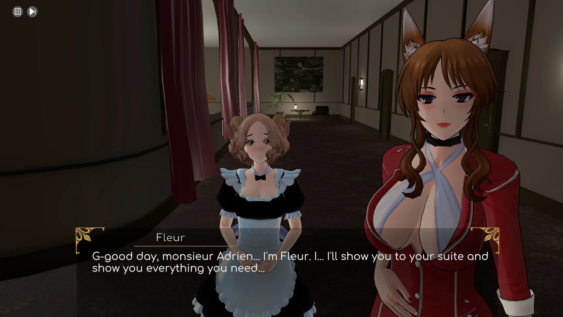 Élysium Paris: Chambre de Velours gameplay screenshot 4 (Unity adult game) by Liminal4 – free download
