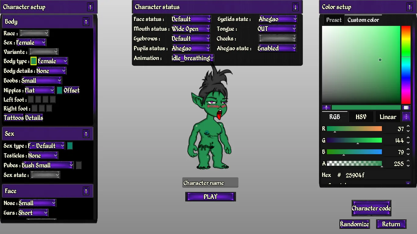 Whores and Witchcraft gameplay screenshot 5 (Godot adult game) by CEDRIC – free download