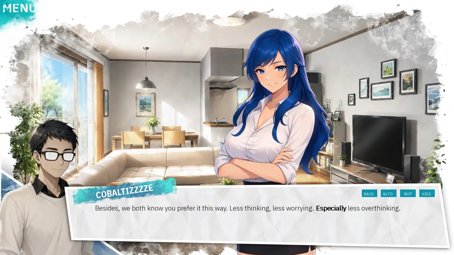 Stains of Blue gameplay screenshot 17 (Ren'Py adult game) by Zetszuu – free download