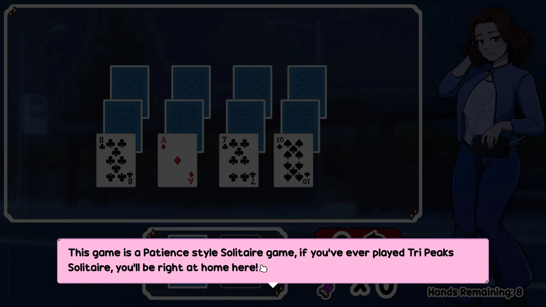 Dealt By Chance gameplay screenshot 1 (Unity adult game) by AstroKaen – free download