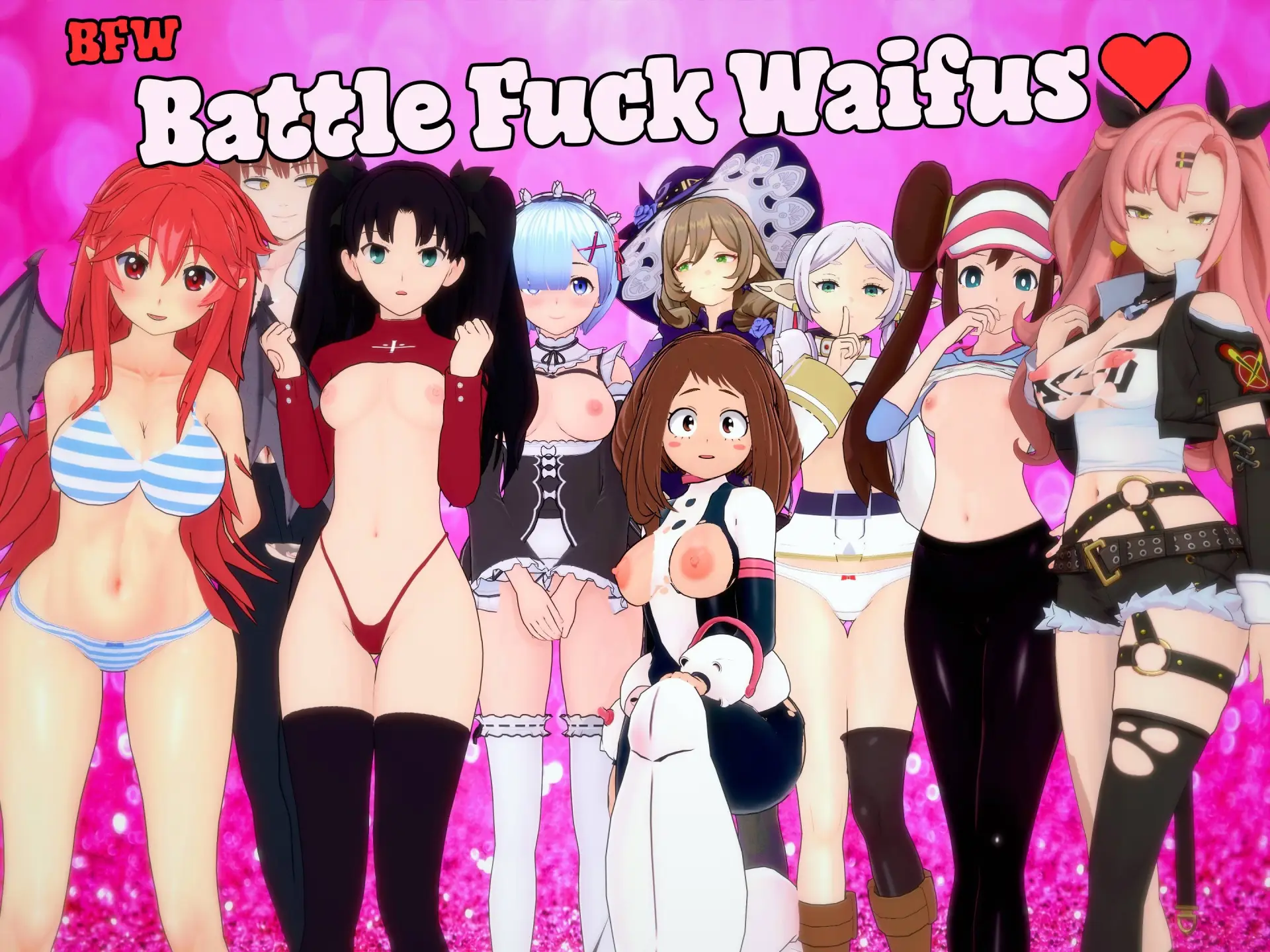 BFW – Battle Fuck Waifus cover 0.2.2 – Ren'Py adult game by WaifuPoly free download