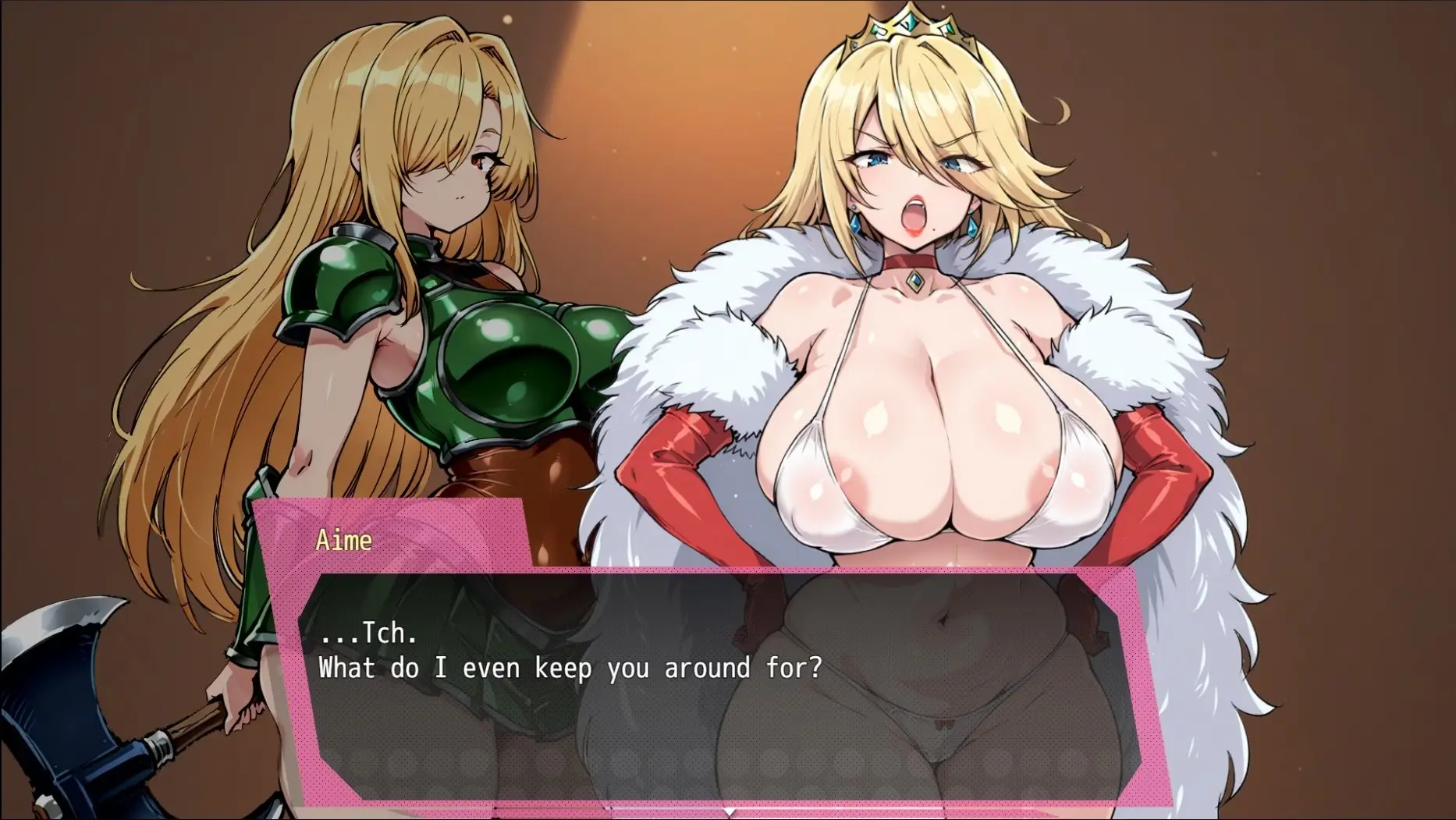 Conquest Femdom Frontlines gameplay screenshot 10 (RPGM adult game) by MitteyMew – free download