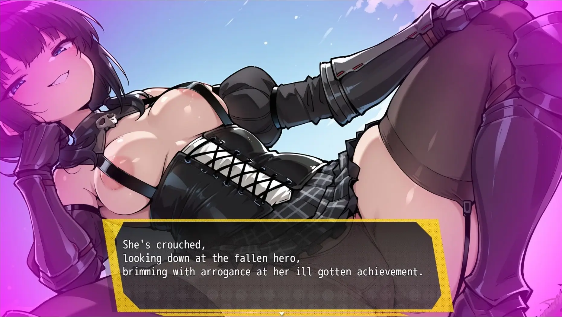 Conquest Femdom Frontlines gameplay screenshot 1 (RPGM adult game) by MitteyMew – free download