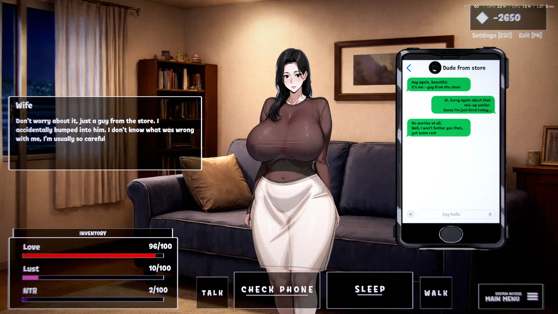 Mode: Life gameplay screenshot 10 (Unity adult game) by LORA – free download