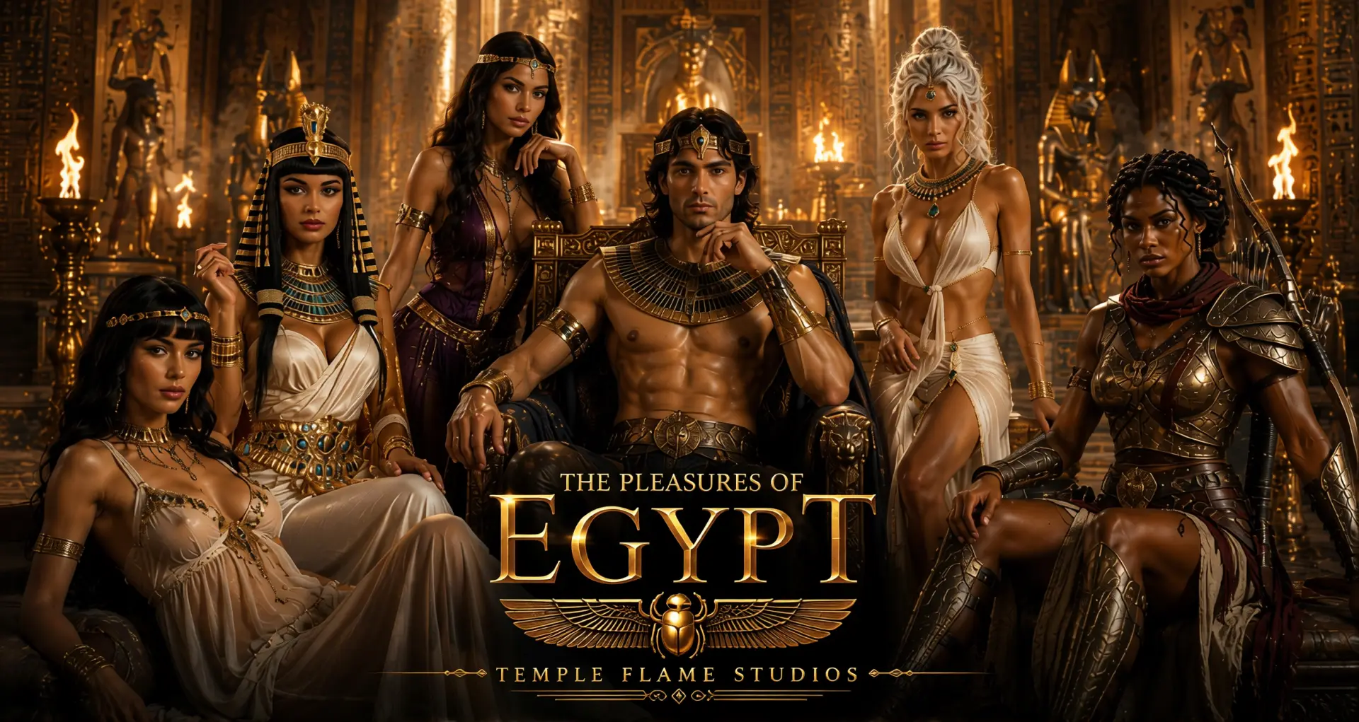 The Pleasures of Egypt gameplay screenshot 4 (Ren'Py adult game) by jeungske – free download