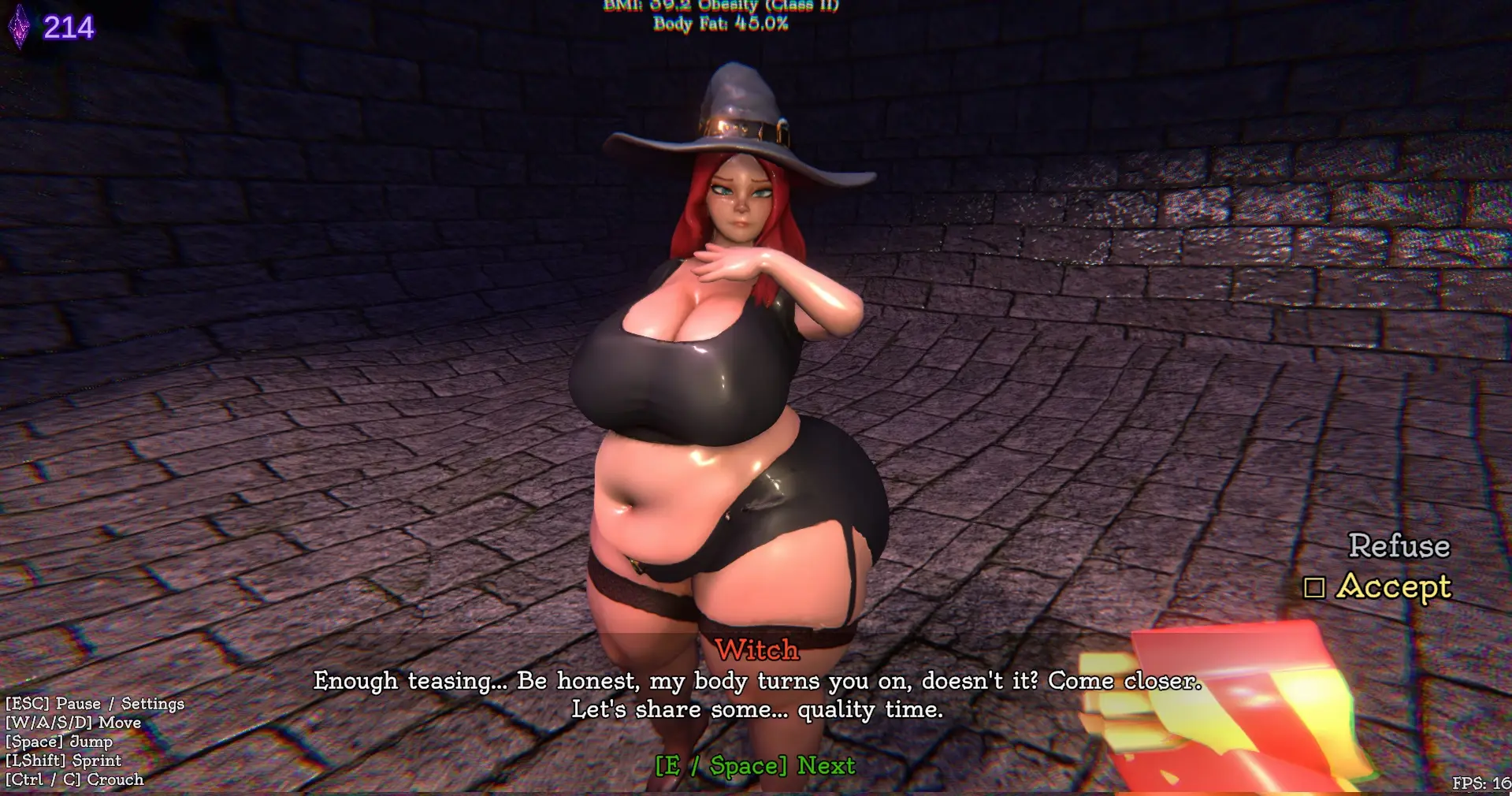 Witch Keeper gameplay screenshot 2 (Unity adult game) by OverfedArcade – free download