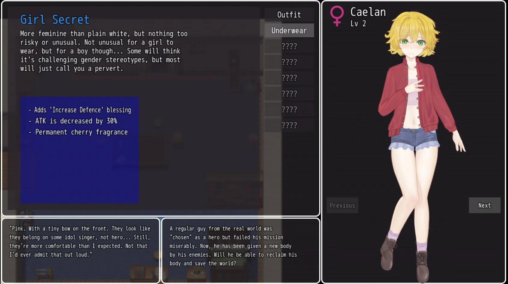 Blessings for the Chosen gameplay screenshot 3 (RPGM adult game) by Tonari-kun – free download