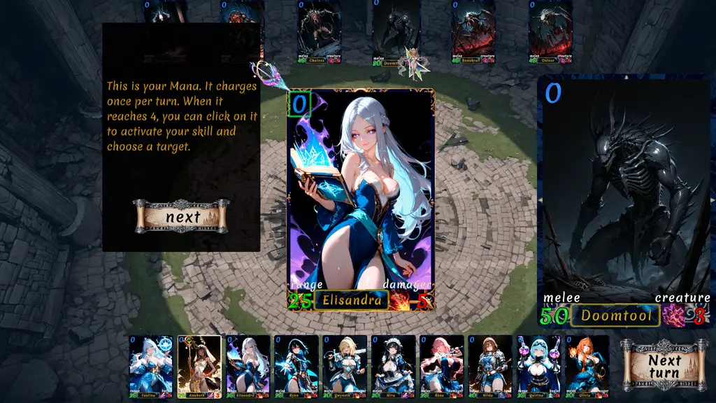Harem Waifu Wars gameplay screenshot 1 (Unity adult game) by Haremarchos – free download