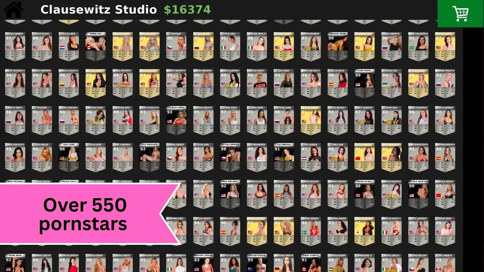 Pornstar Manager gameplay screenshot 8 (Ren'Py adult game) by Clausewitz – free download