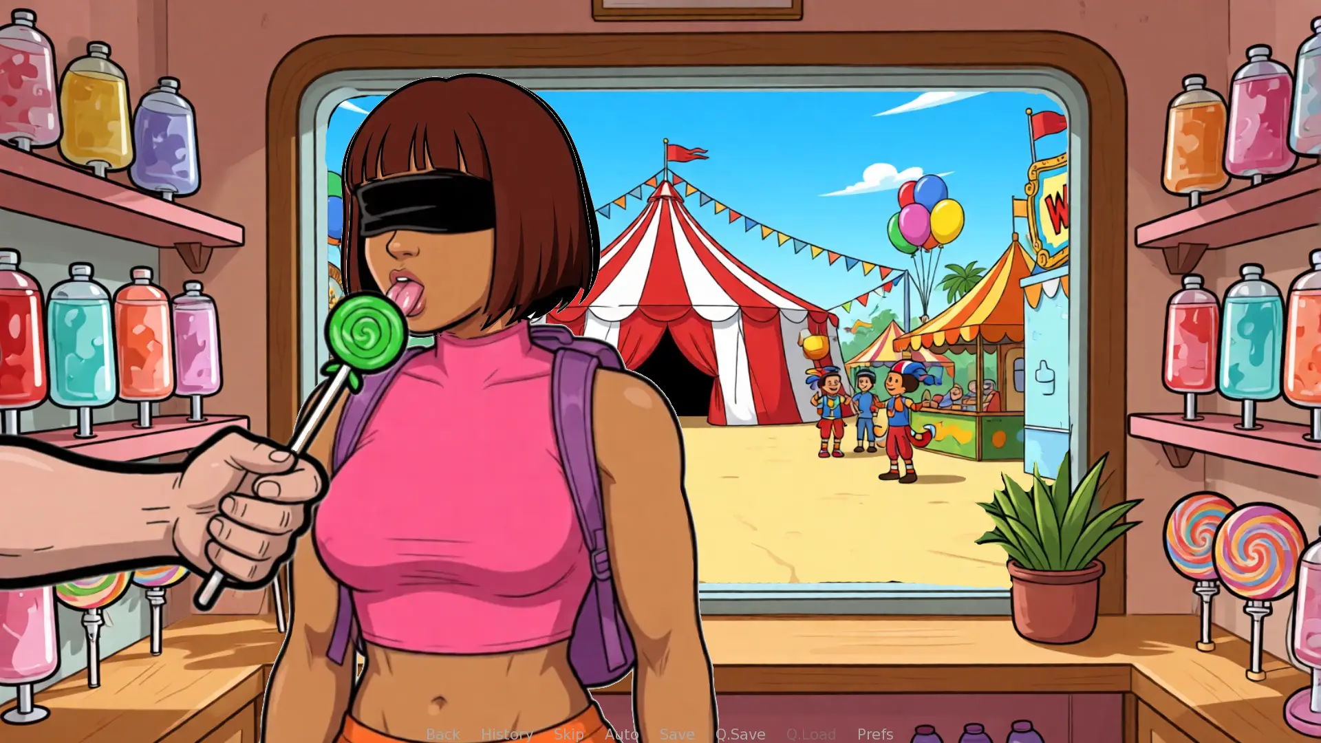 Hora in Horny Adventure gameplay screenshot 3 (Ren'Py adult game) by WarmCave – free download