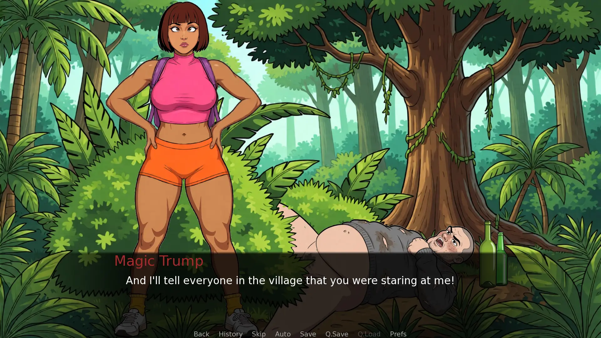 Hora in Horny Adventure gameplay screenshot 6 (Ren'Py adult game) by WarmCave – free download