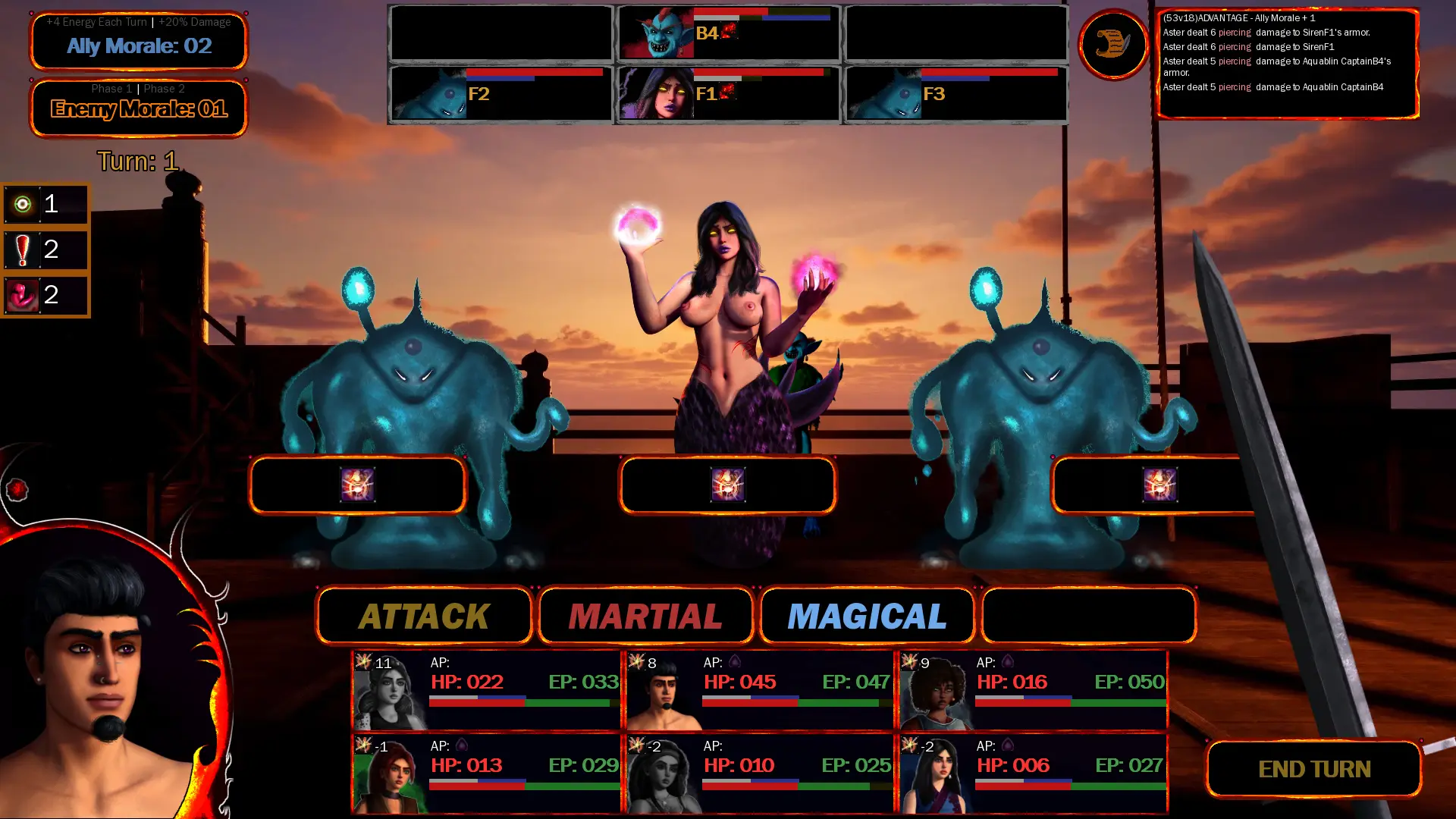 Champion of I: Luxuria gameplay screenshot 7 (Ren'Py adult game) by Idyllune – free download