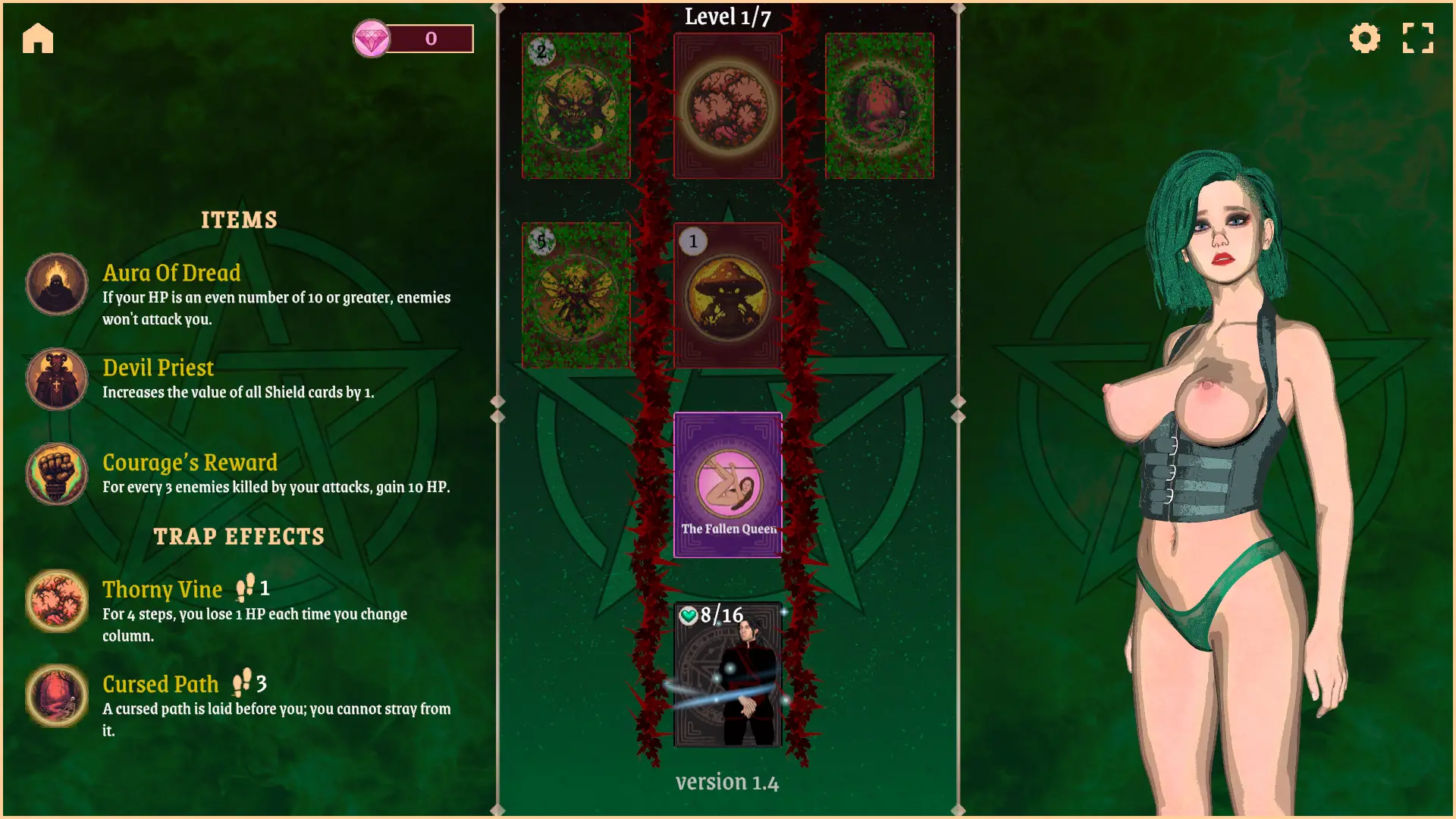 Crown of the Devil gameplay screenshot 3 (Unity adult game) by Lust And Roll – free download