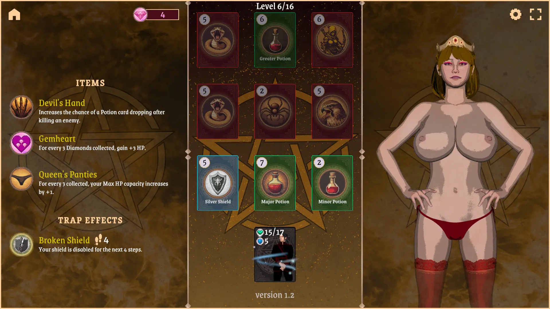Crown of the Devil gameplay screenshot 8 (Unity adult game) by Lust And Roll – free download