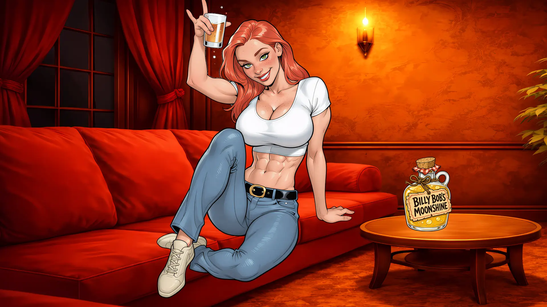 Raider Trainer gameplay screenshot 2 (Ren'Py adult game) by Overworked Peon – free download