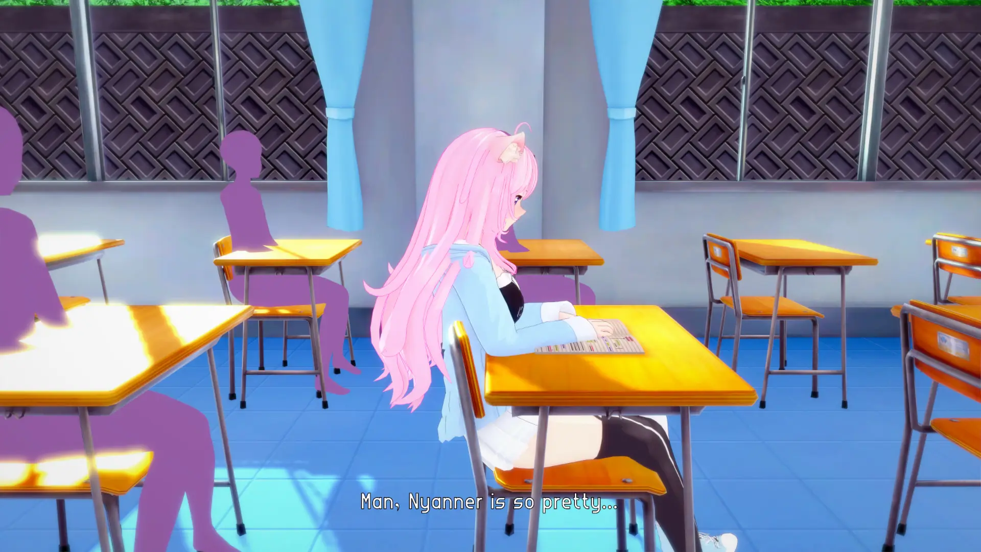 Dating Nyanners gameplay screenshot 1 (Unity adult game) by Derak21 – free download