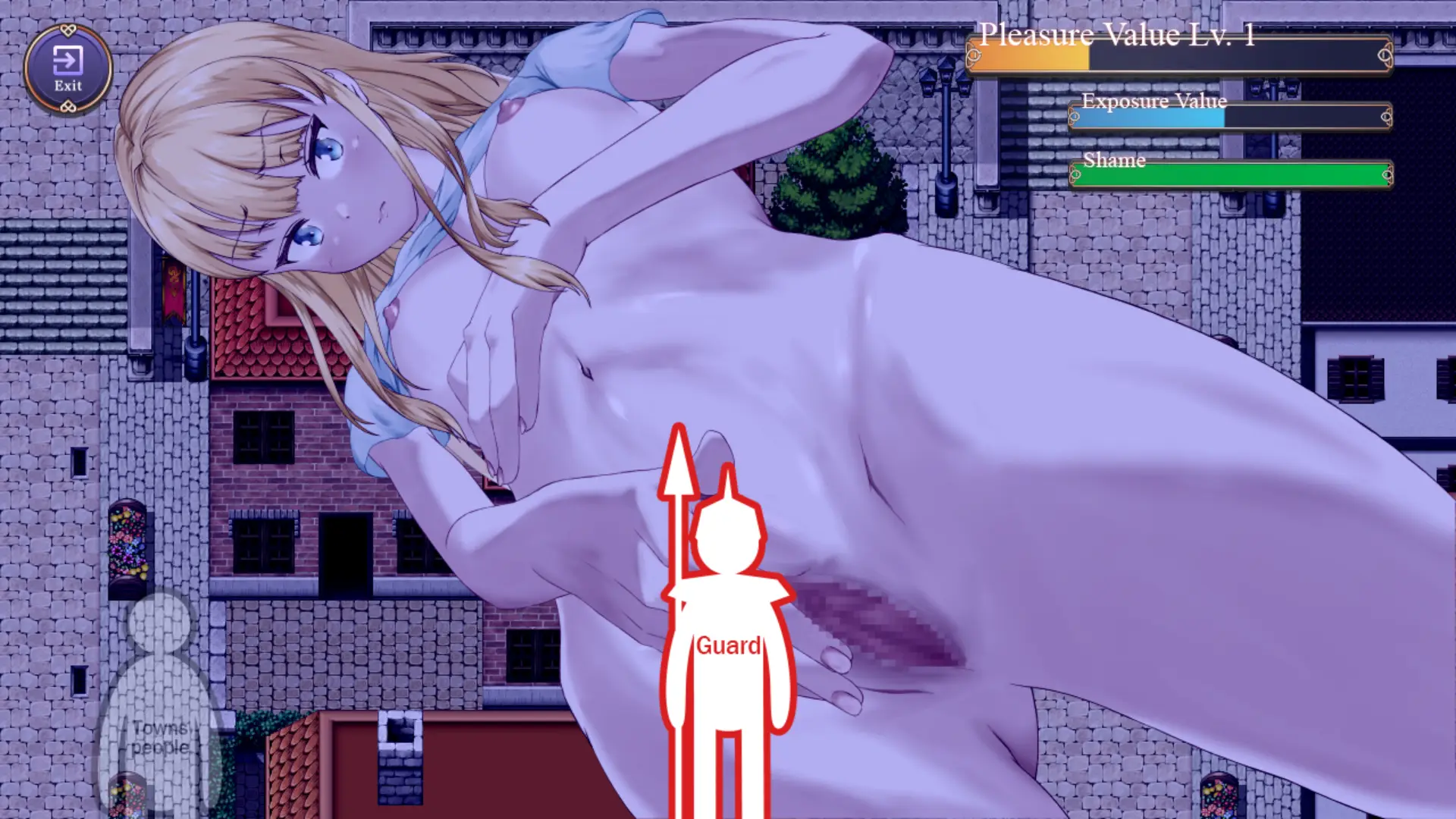 Shameful Exorcism ~Would You Watch Me Masturbate~ gameplay screenshot 11 (RPGM adult game) by hachon – free download