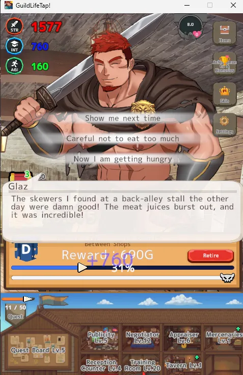 Guild Life Tap! gameplay screenshot 3 (Unity adult game) by darlton (だーるとん) – free download