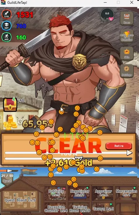 Guild Life Tap! gameplay screenshot 2 (Unity adult game) by darlton (だーるとん) – free download