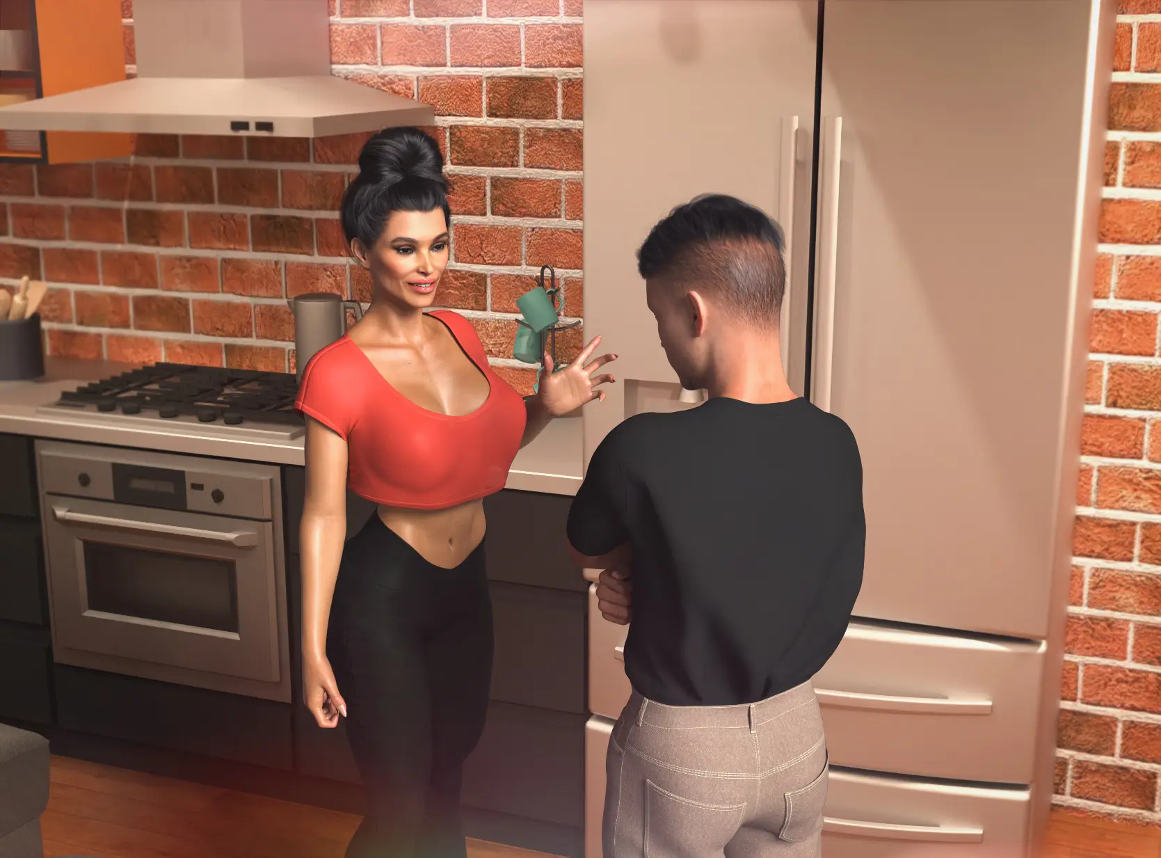 Unwritten Moments: Just One Time gameplay screenshot 4 (Ren'Py adult game) by LeaDev – free download