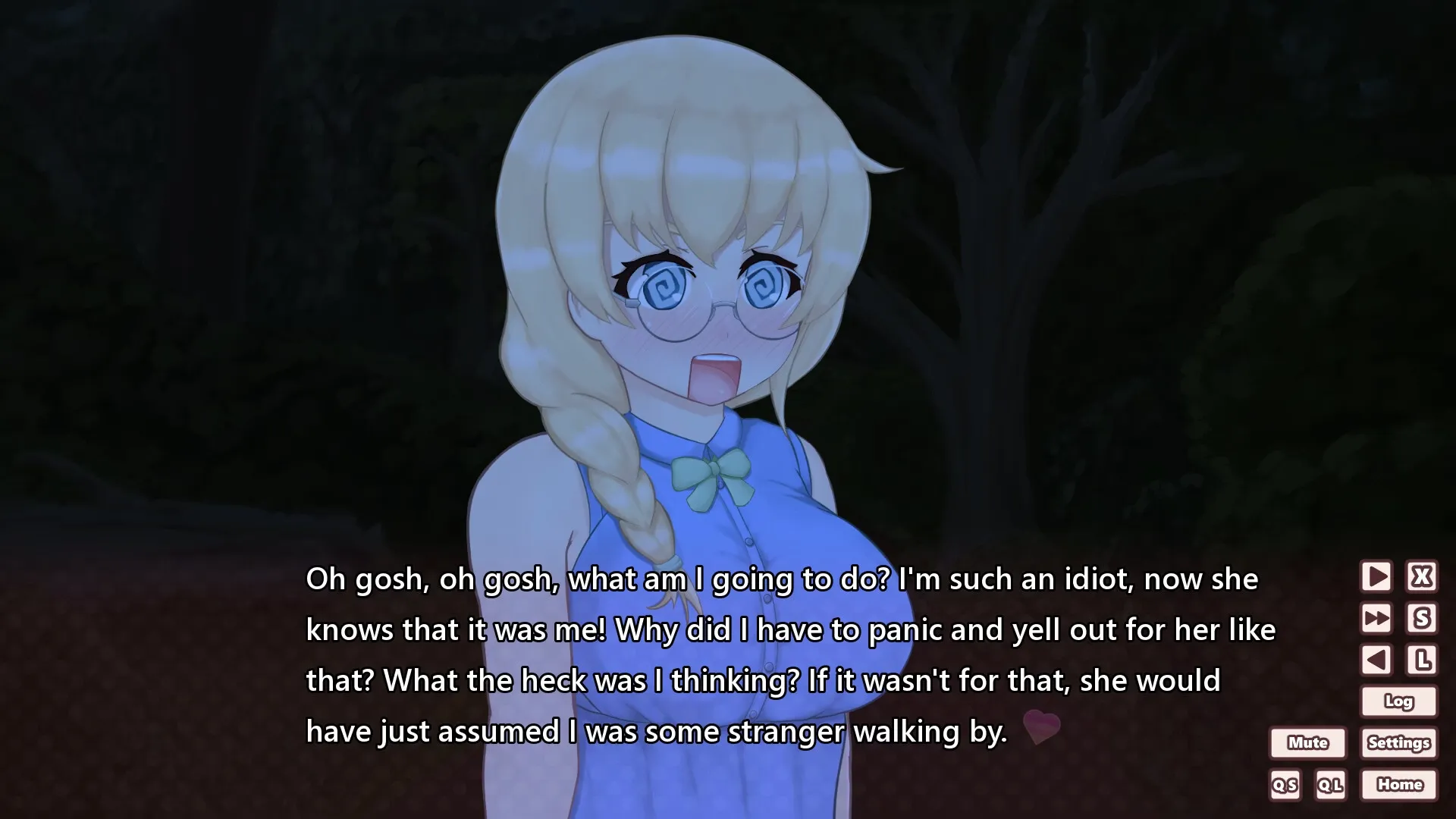 Exhibition of the Heart gameplay screenshot 7 (Ren'Py adult game) by YuriEureka – free download