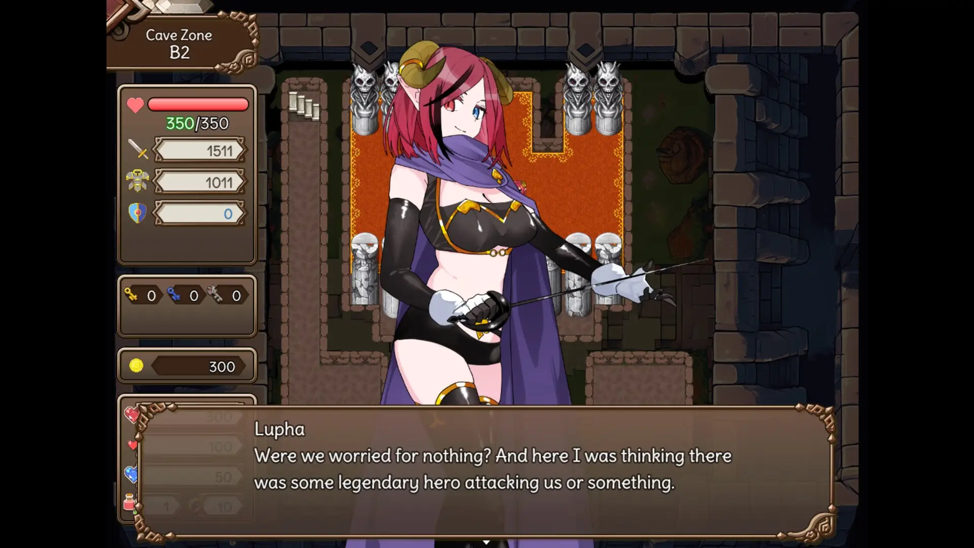 The Dungeon of Lulu Farea: Rebirth gameplay screenshot 1 (RPGM adult game) by Galaxy Wars – free download