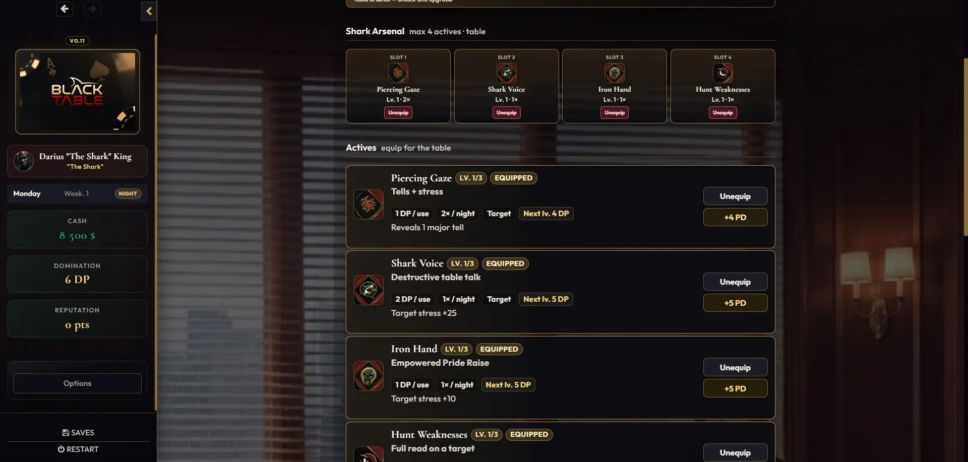 Black table gameplay screenshot 4 (HTML adult game) by Moltes – free download