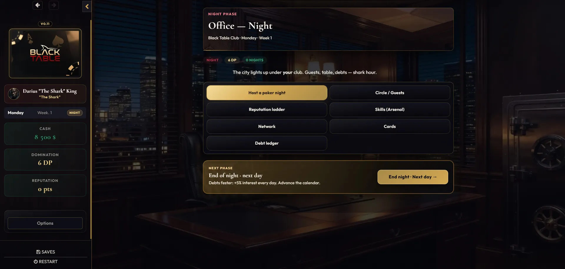 Black table gameplay screenshot 8 (HTML adult game) by Moltes – free download