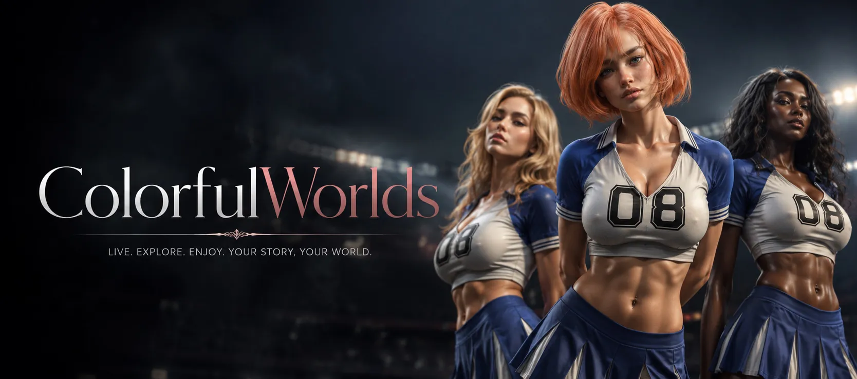 Colorful Worlds cover 0.5.5 – Ren'Py adult game by TheMerkut free download