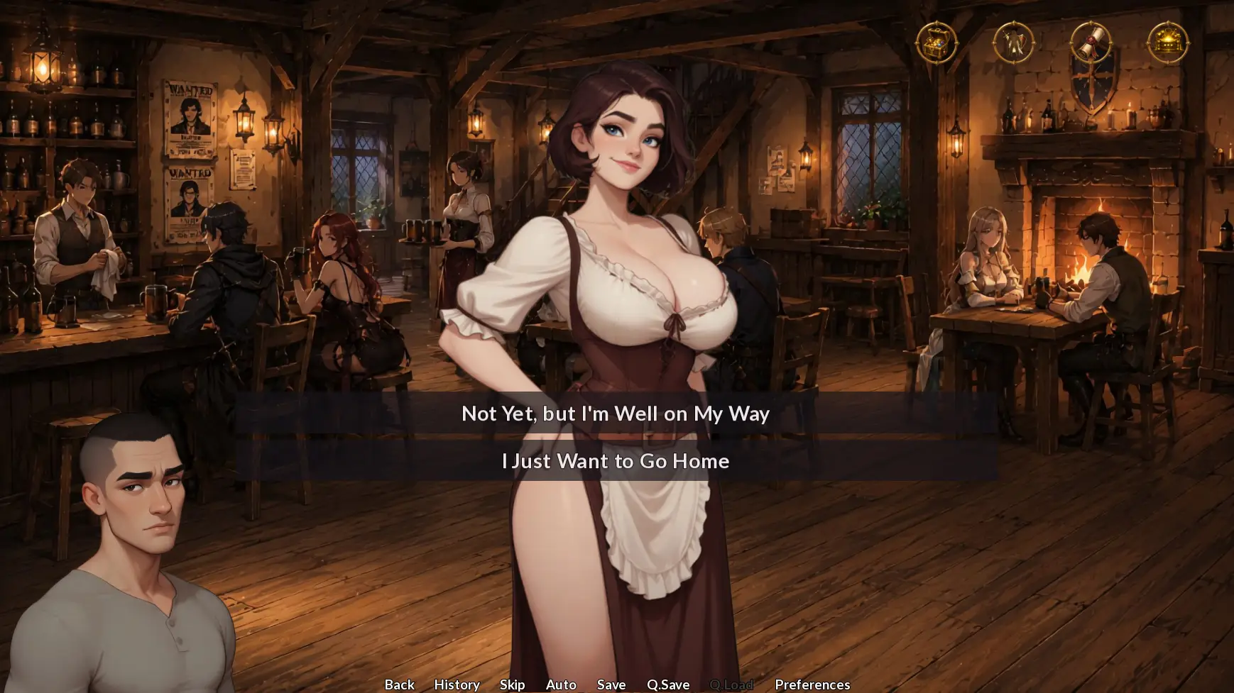 Heroes & Hotties gameplay screenshot 13 (Ren'Py adult game) by Drunk Robot – free download