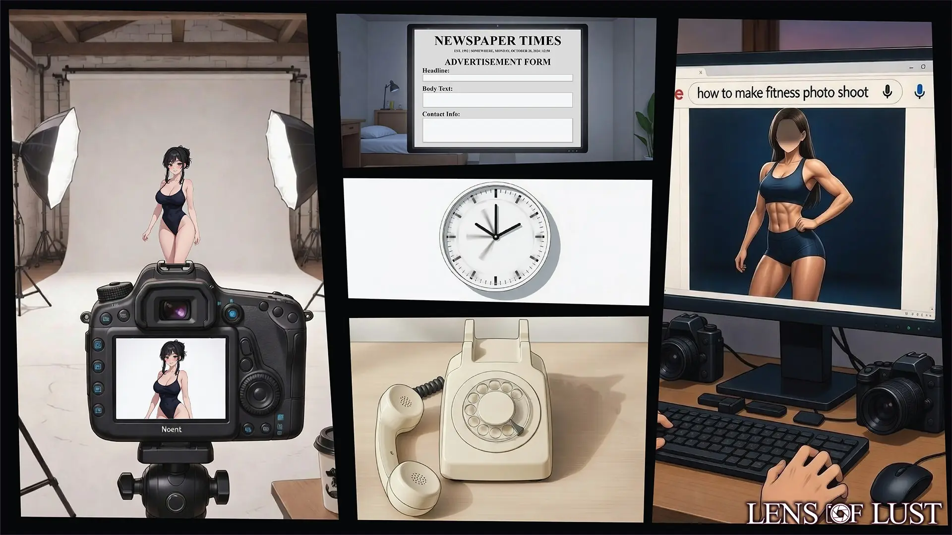 Lens of Lust gameplay screenshot 2 (Unity adult game) by Funny Buttons – free download