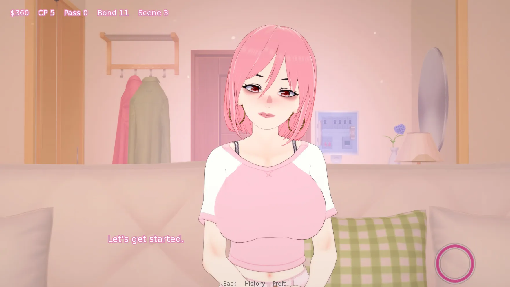 Chloe: My Webcam Goddess gameplay screenshot 1 (Ren'Py adult game) by LeraMor – free download