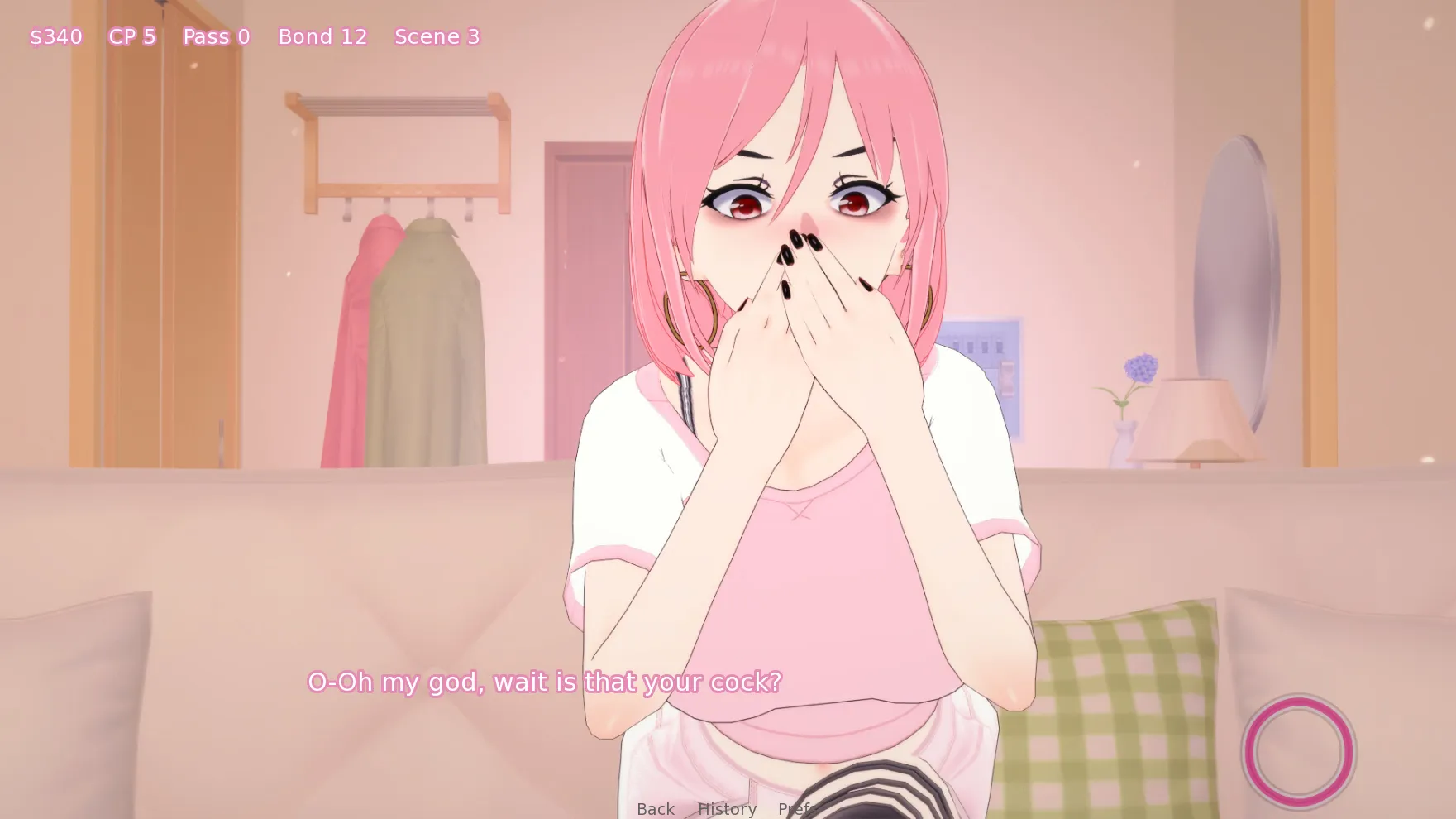 Chloe: My Webcam Goddess gameplay screenshot 2 (Ren'Py adult game) by LeraMor – free download