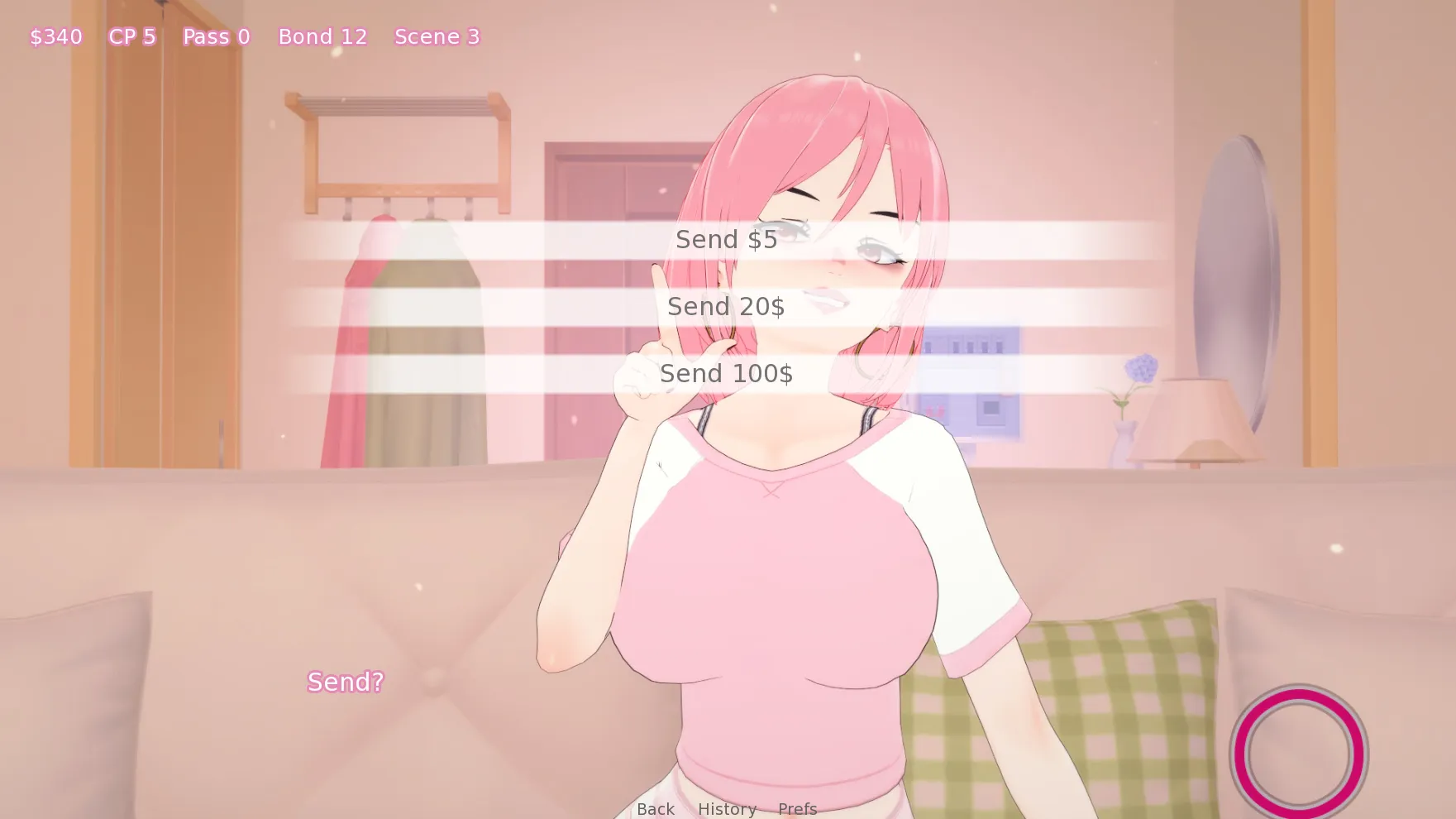 Chloe: My Webcam Goddess gameplay screenshot 7 (Ren'Py adult game) by LeraMor – free download