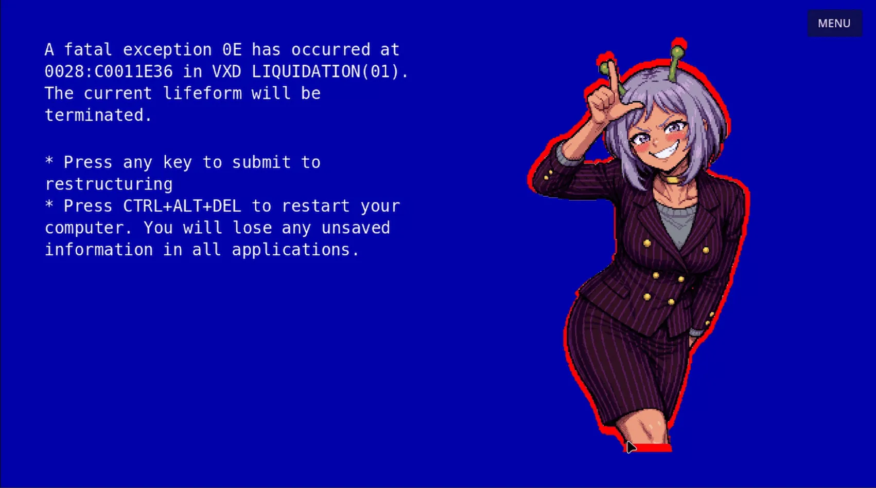 Noru: Asset Override gameplay screenshot 1 (Godot adult game) by GuddoDoggo – free download