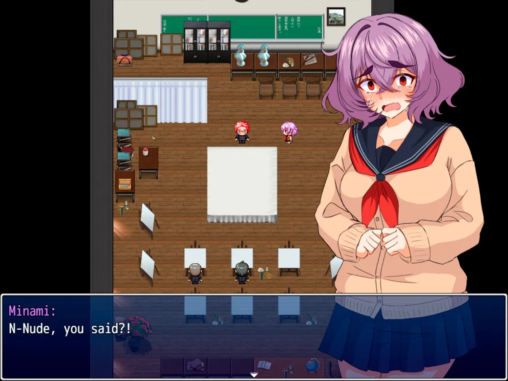 Minami’s Lewd Adventures gameplay screenshot 6 (RPGM adult game) by PanchiraGames – free download
