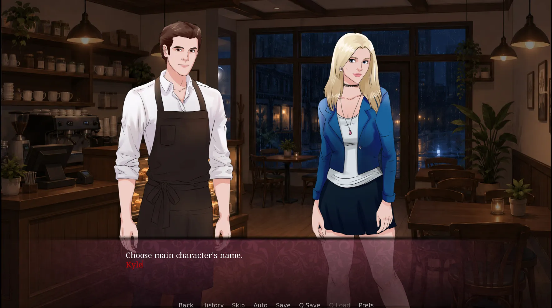 Terms of Desire gameplay screenshot 1 (Ren'Py adult game) by Parleymoon – free download