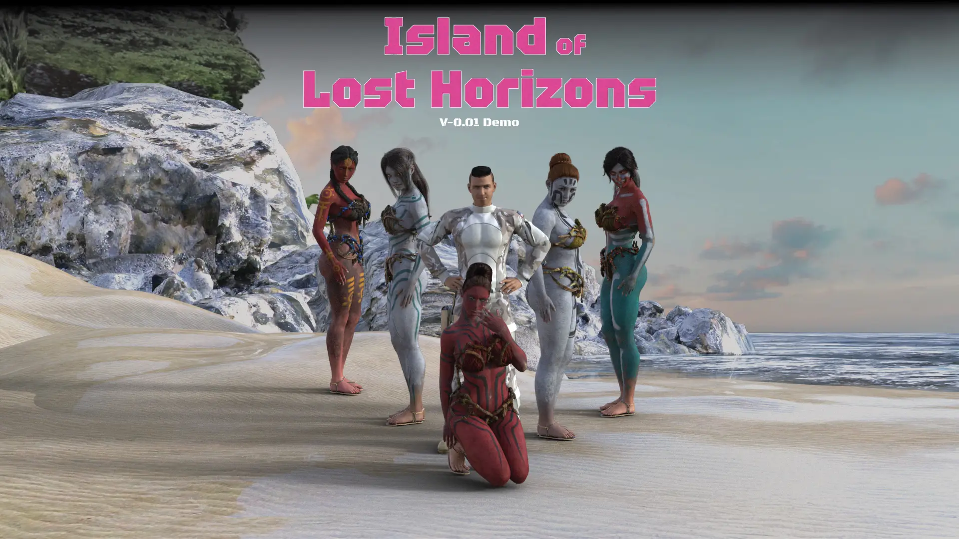 Island of Lost Horizons cover Demo 0.01 – Ren'Py adult game by Phantom3D free download