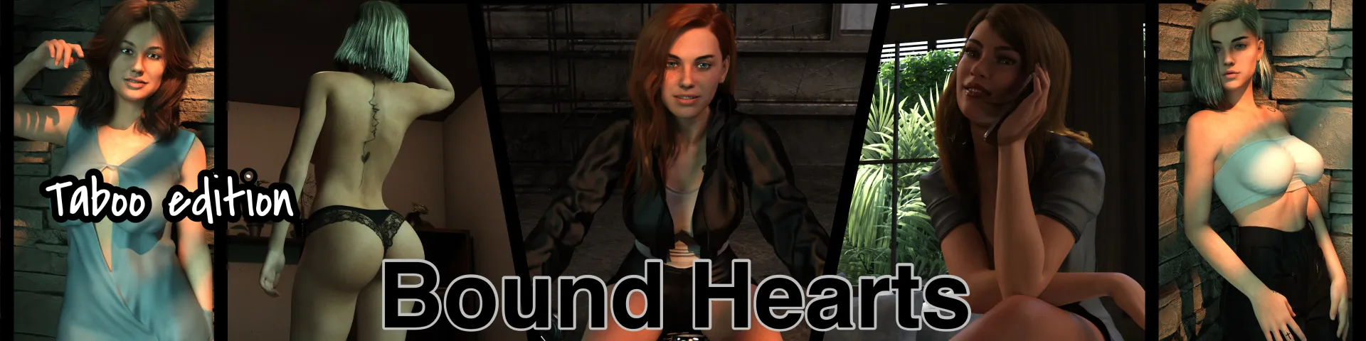Bound Hearts cover 0.4 – Ren'Py adult game by Black_Cat free download