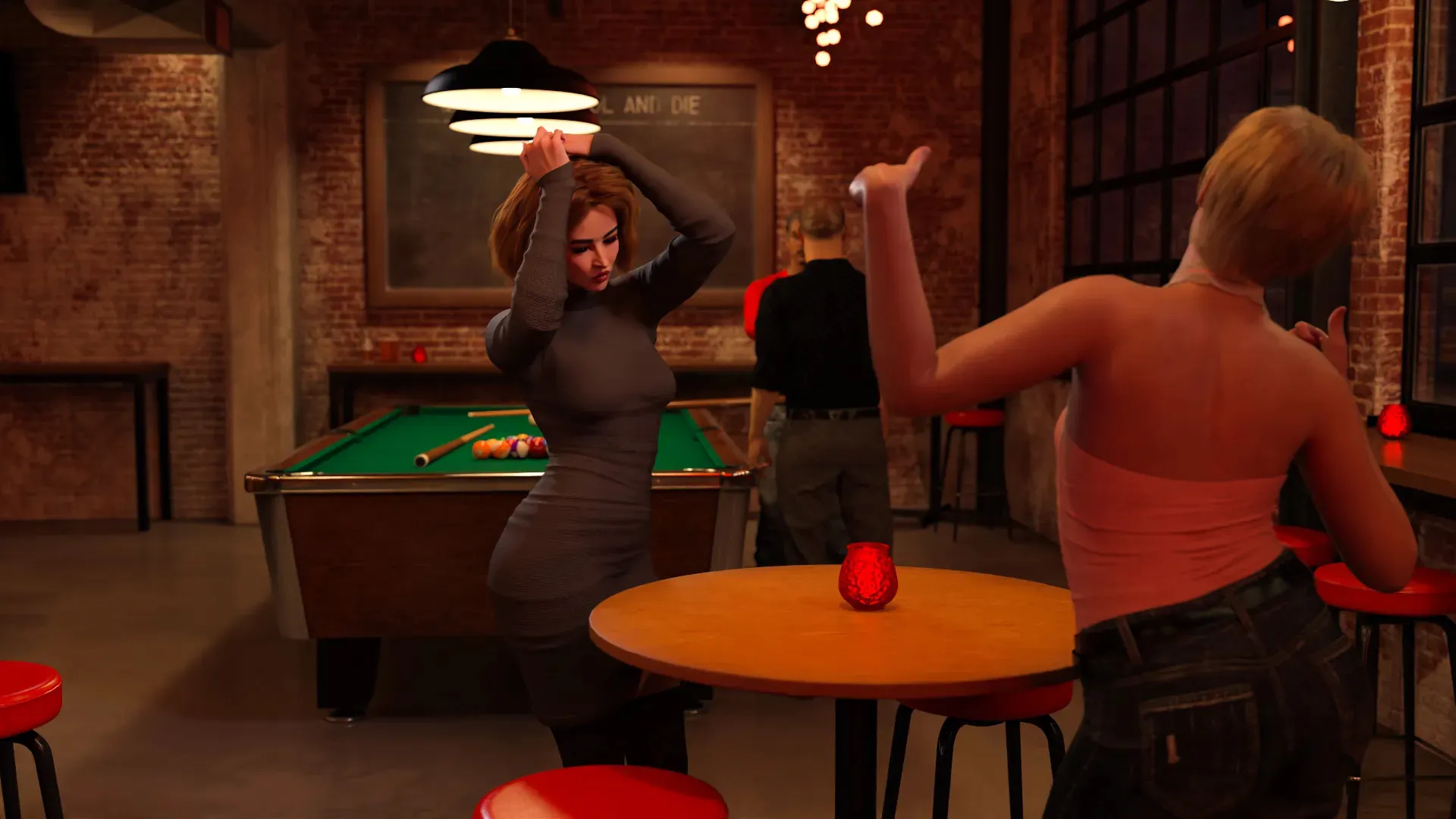 IT Girls and the Price of Peaches gameplay screenshot 6 (Ren'Py adult game) by GamesMtP – free download