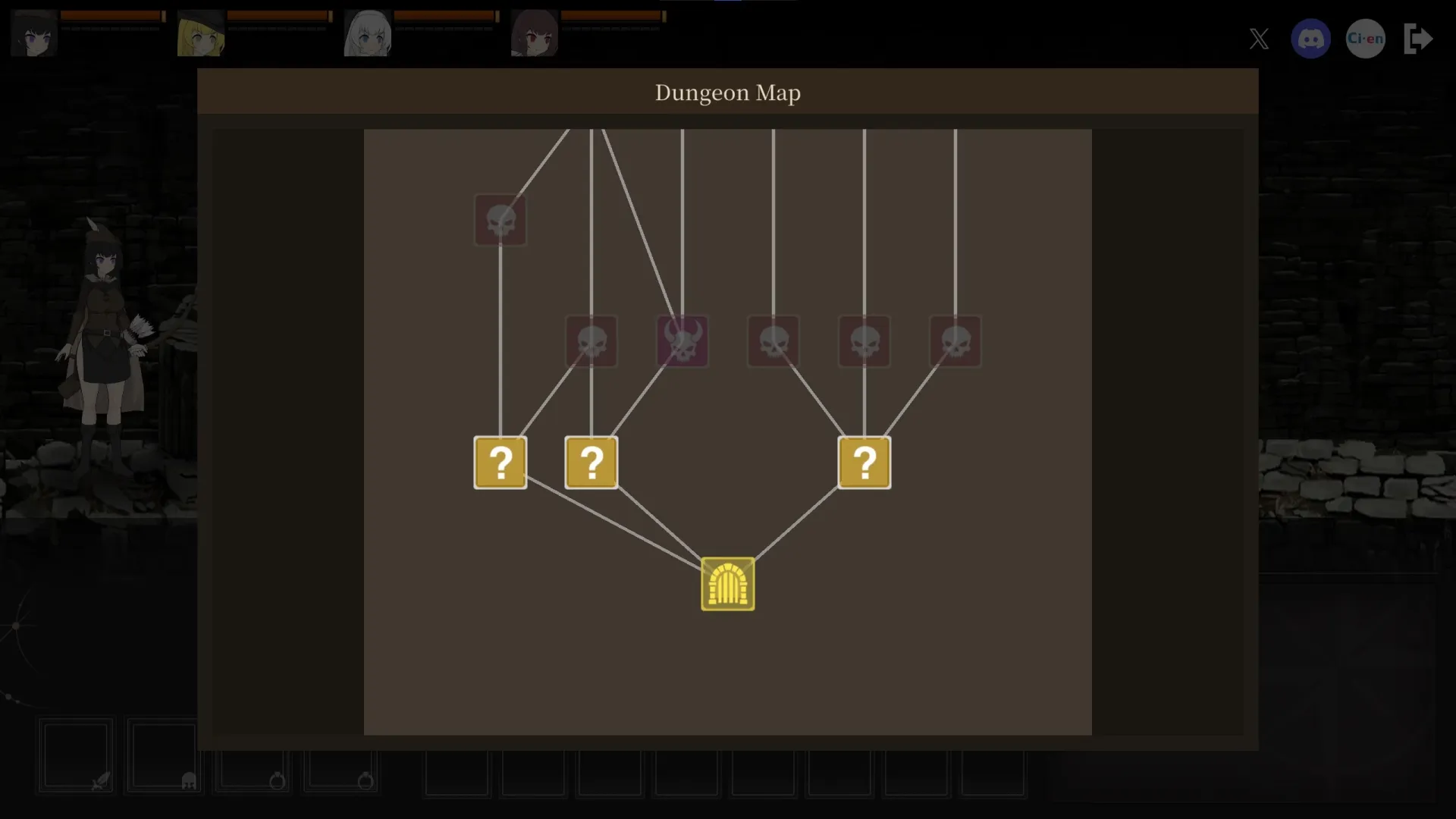 Project Dungeon gameplay screenshot 1 (Ren'Py adult game) by Huuuuge – free download