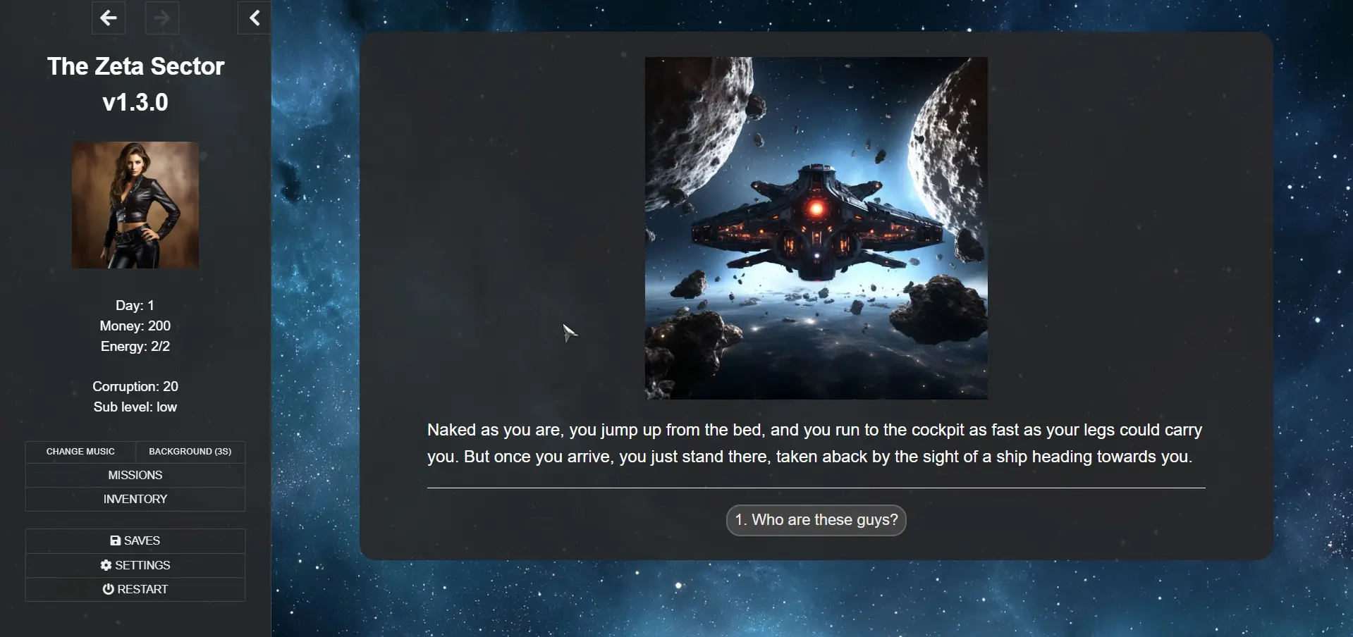 The Zeta Sector gameplay screenshot 2 (HTML adult game) by Primal356 – free download