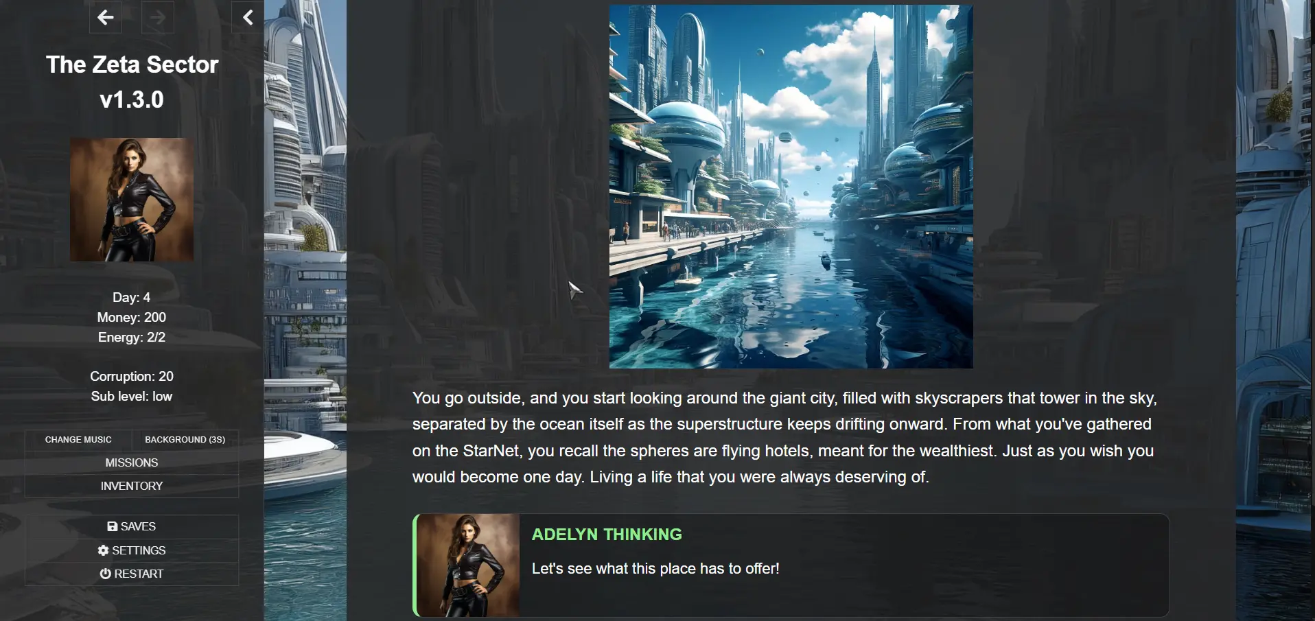 The Zeta Sector gameplay screenshot 6 (HTML adult game) by Primal356 – free download