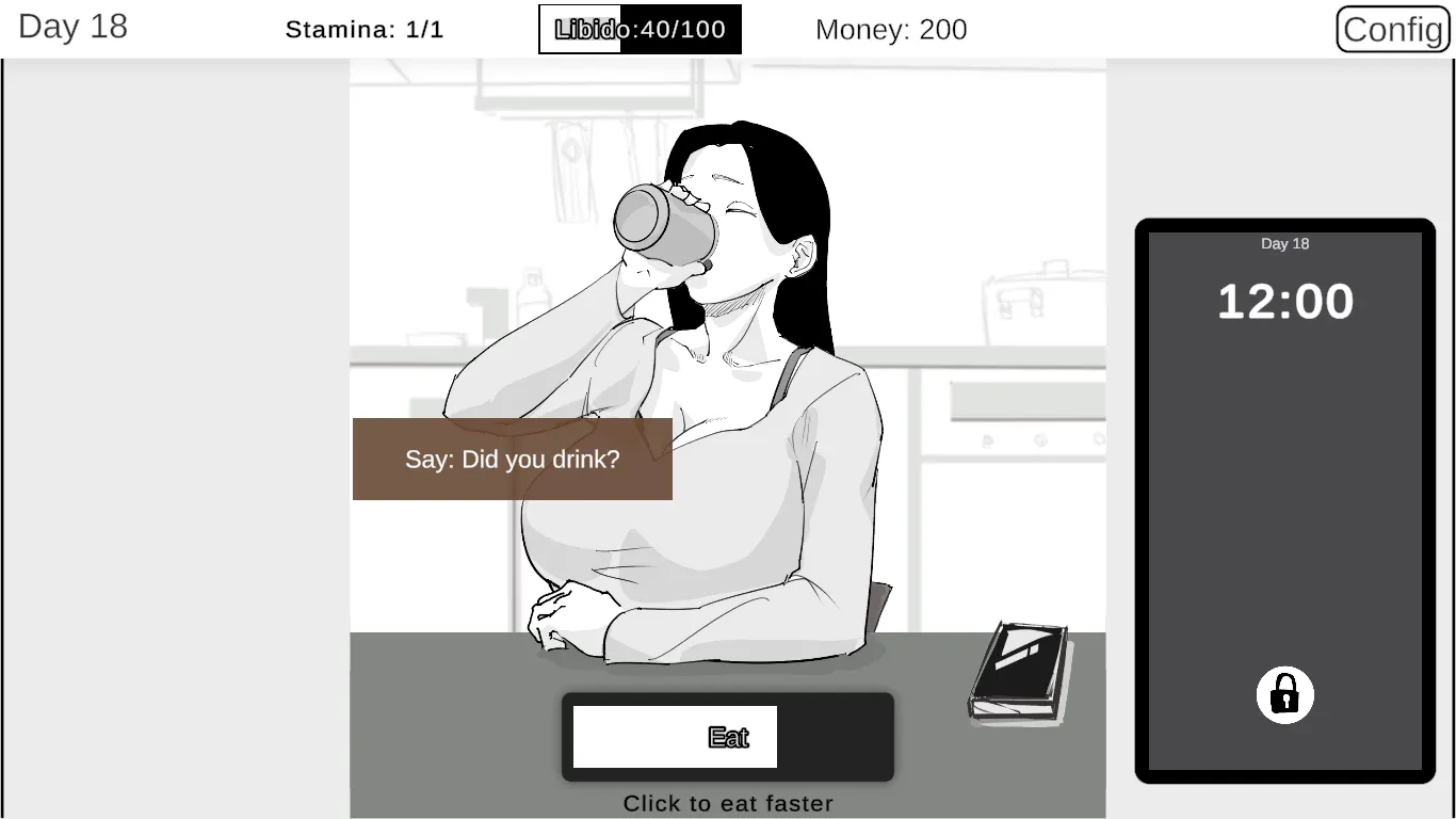 As a NEET, All I Can Do is Watch gameplay screenshot 2 (Unity adult game) by Color fatigue – free download